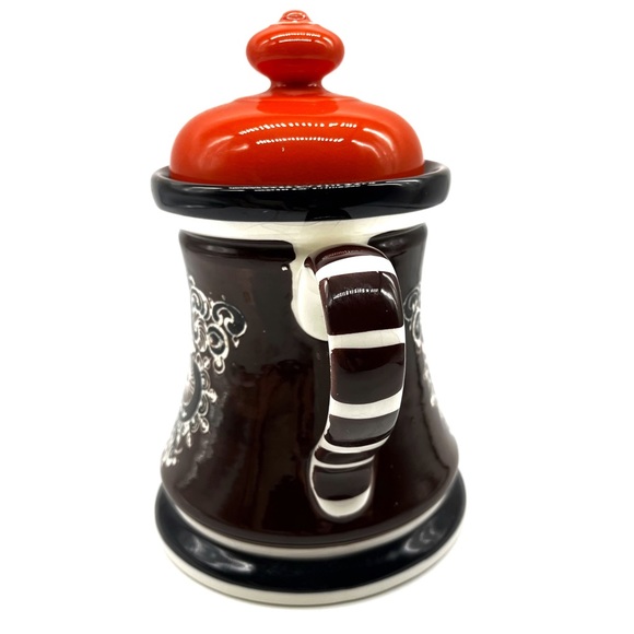 VTG SFM Schramberg MCM Adlon Majolika 60s Coffee Pod Handpainted - Picture 2 of 5